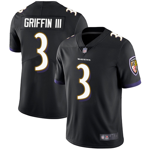 Baltimore Ravens Limited Black Men Robert Griffin III Alternate Jersey NFL Football 3 Vapor Untouchable